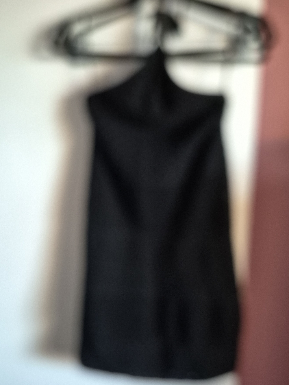 Black Halter Neck Crochete Dress